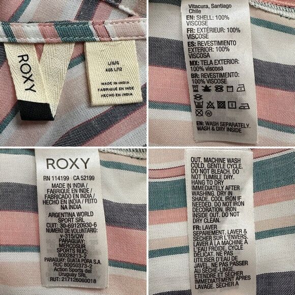 NWOT Roxy Run the Road 3/4 Sleeve Midi Dress - Picture 12 of 13